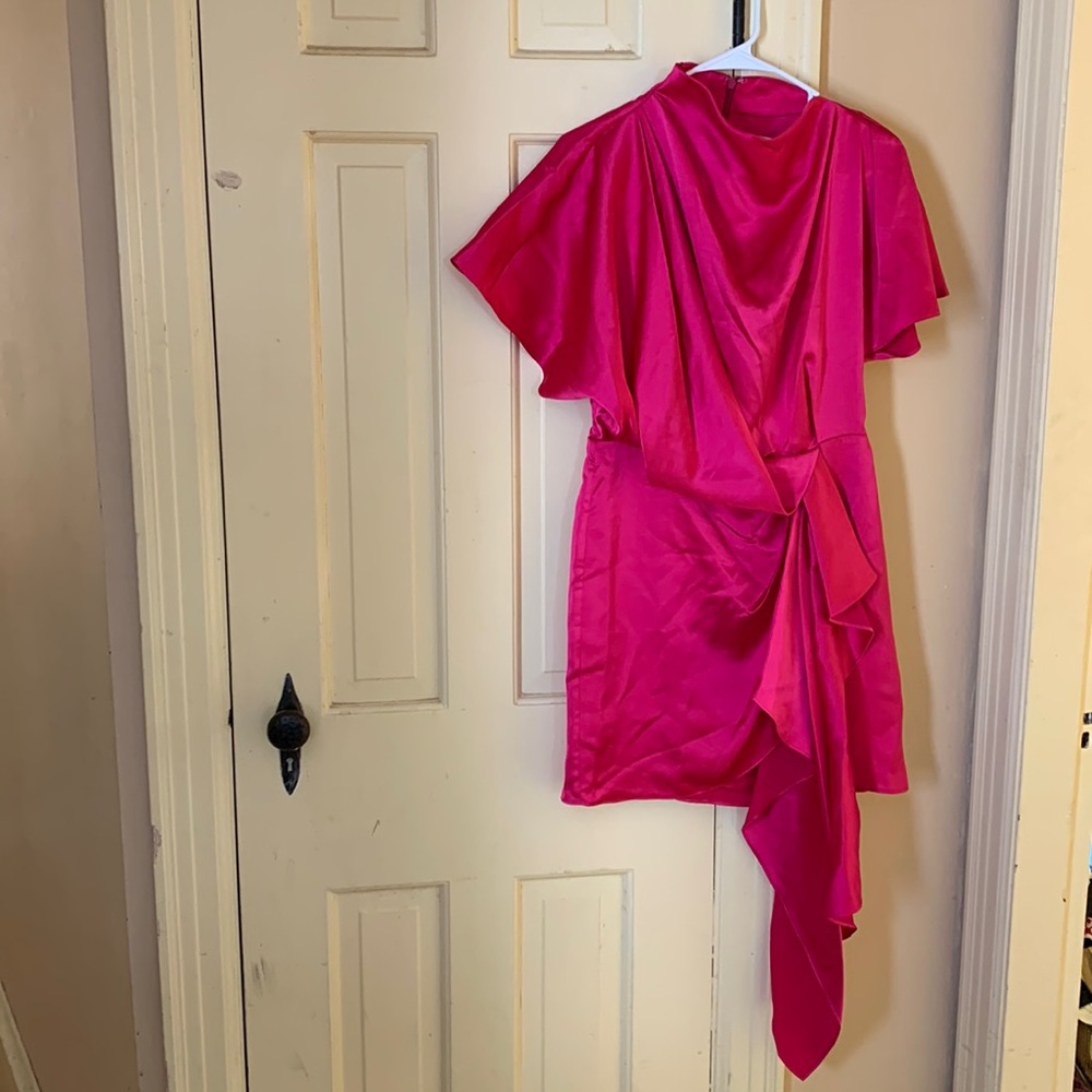 ACLER Lochner satin drape dress